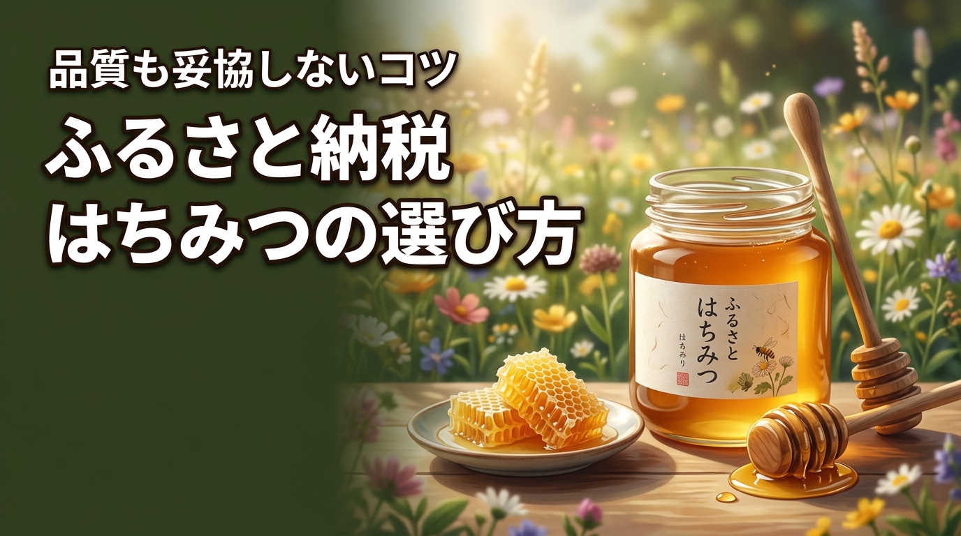 ふるさと納税はちみつは還元率だけで選ぶと損？品質も妥協しないコツ